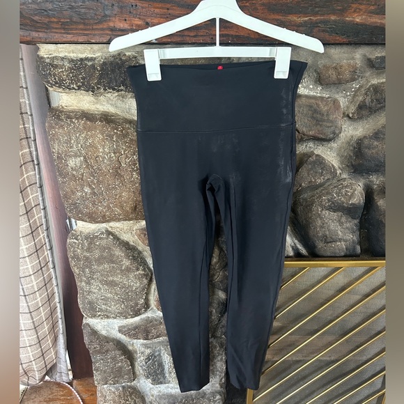 EUC Spanx Faux Leather Leggings, XL - Picture 4 of 7
